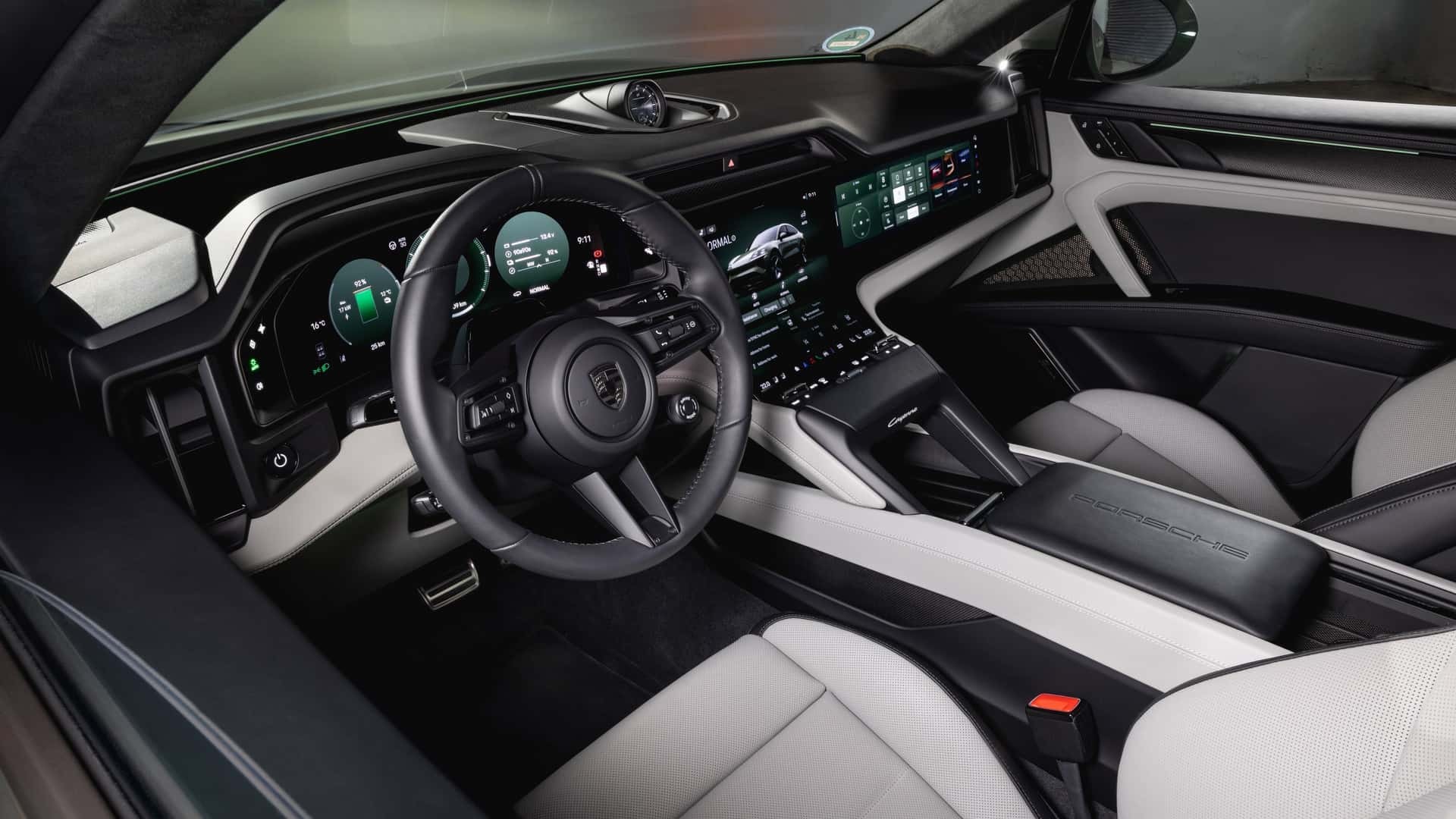 Porsche Cayenne Coupe Electric ra mắt với công suất mạnh nhất lịch sử Nội thất của Porsche Cayenne Coupe Electric