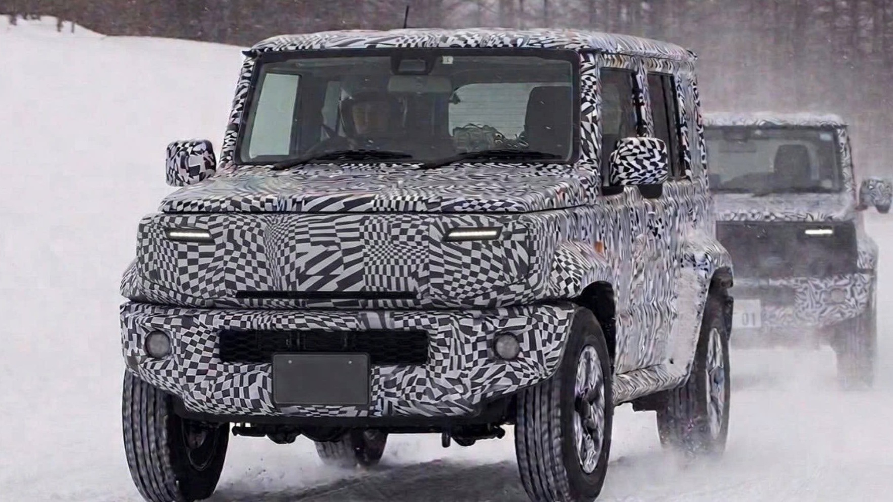 Lộ ảnh Suzuki Jimny mới chạy thử, có thể phiên bản chạy điện