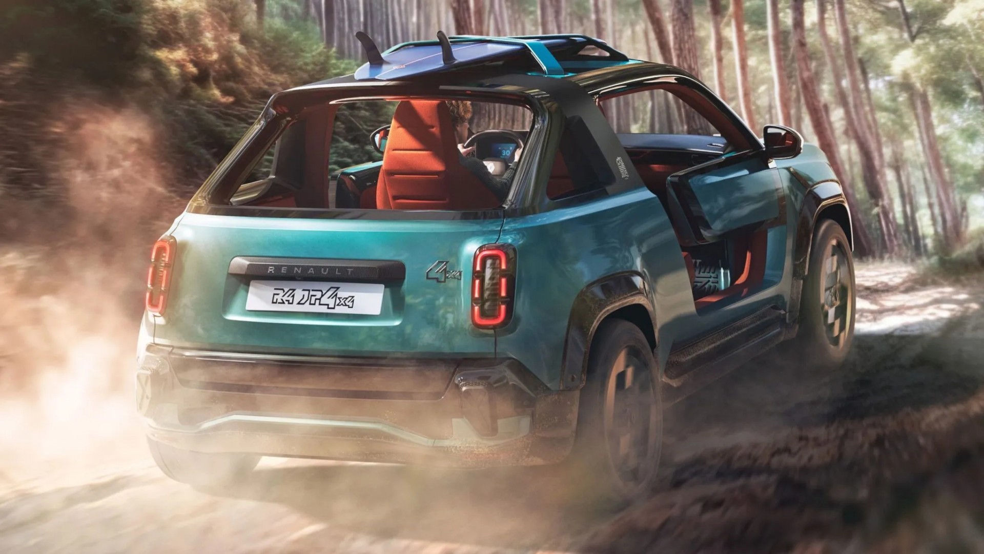 Đây là chiếc xe điện hoàn hảo cho những chuyến du lịch biển mùa hè Phía sau của Renault 4 JP4x4 Concept