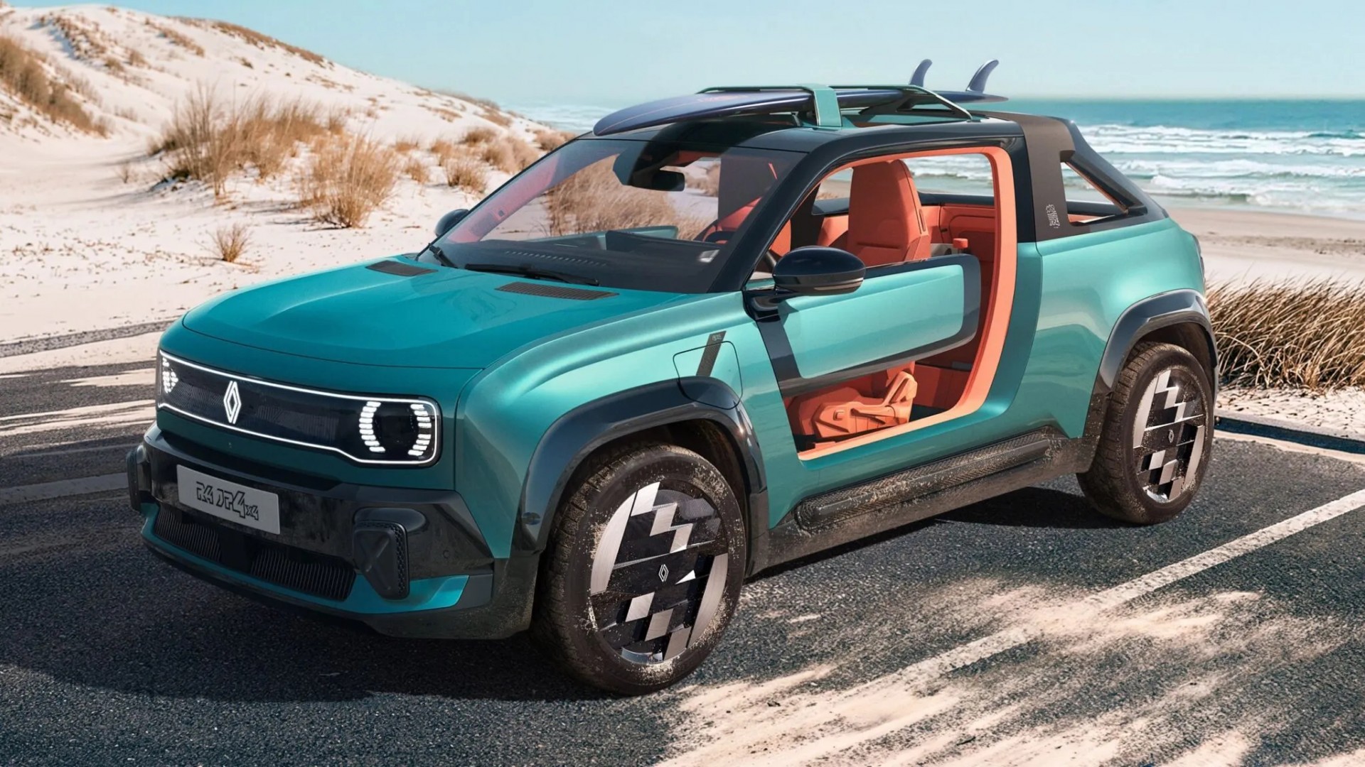 Đây là chiếc xe điện hoàn hảo cho những chuyến du lịch biển mùa hè Phía trước của Renault 4 JP4x4 Concept