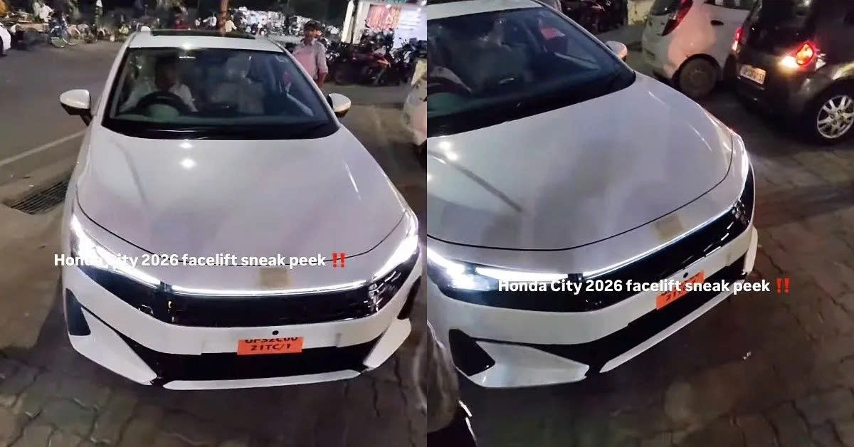 Honda City facelift 2026 lộ diện không che chắn Honda City facelift 2026 lộ diện không che chắn