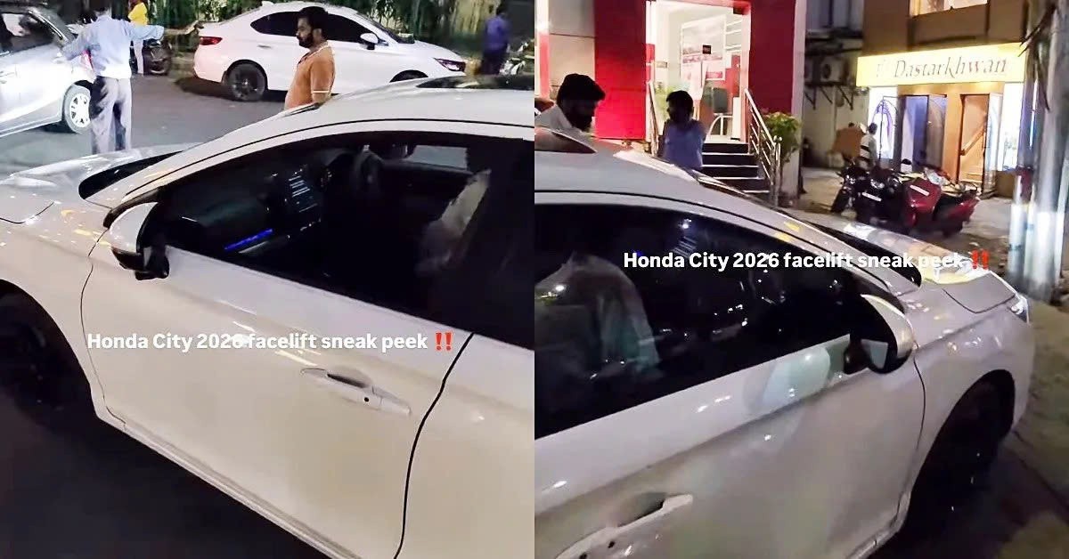 Honda City facelift 2026 lộ diện không che chắn Honda City facelift 2026 lộ diện không che chắn