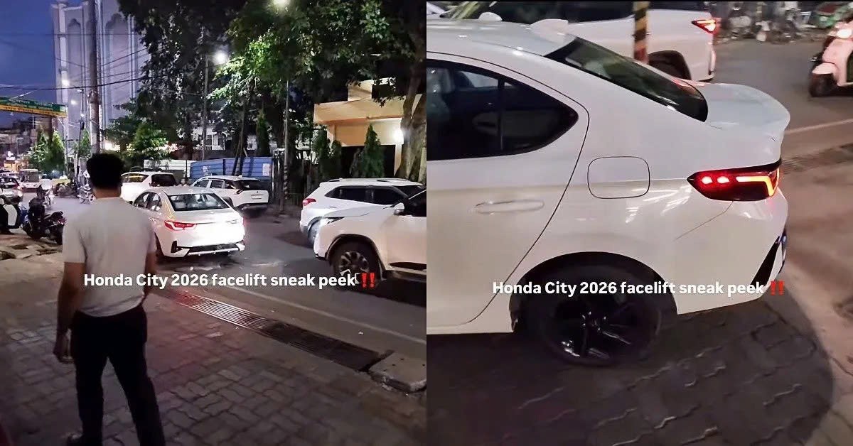 Honda City facelift 2026 lộ diện không che chắn Honda City facelift 2026 lộ diện không che chắn
