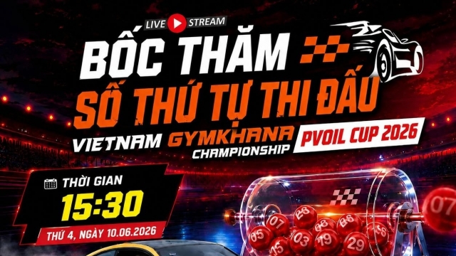 Chốt danh sách VĐV tham gia Giải đua Ô tô Gymkhana Vô địch Miền Bắc PVOIL Cup 2026