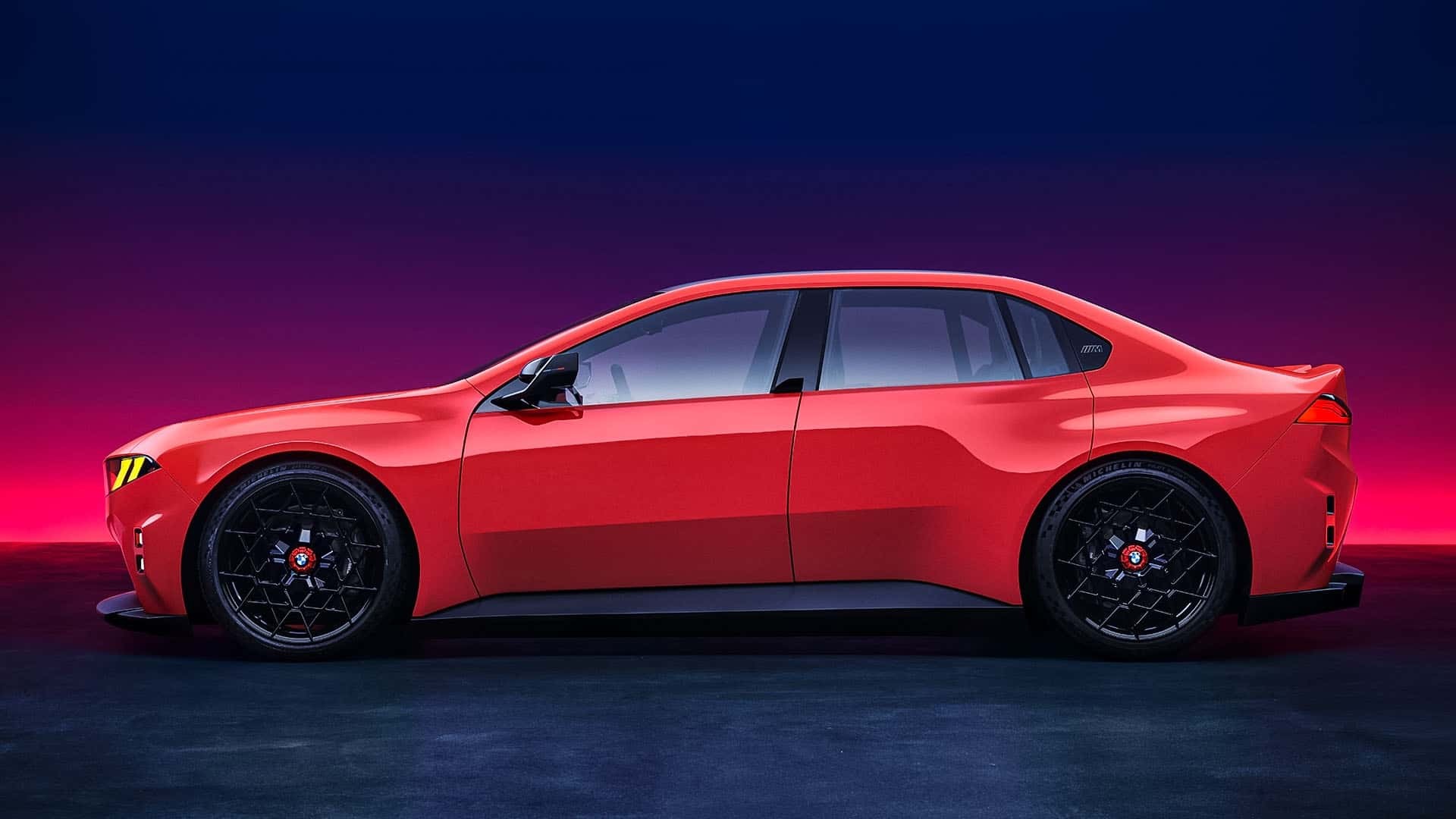 Phía bên của BMW M Concept Neue Klasse