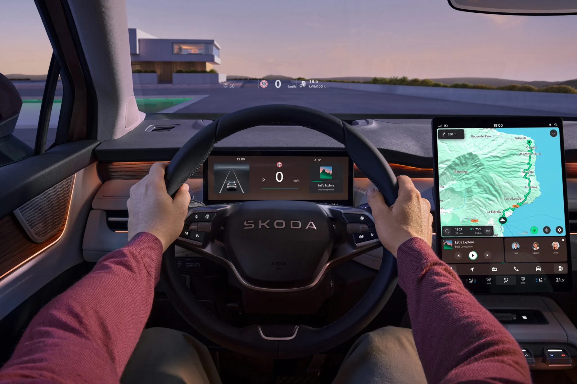 Skoda Peaq ra mắt với vai trò SUV điện ba hàng ghế lớn nhất, mạnh nhất của hãng xe Séc Nội thất của Skoda Peaq 2026