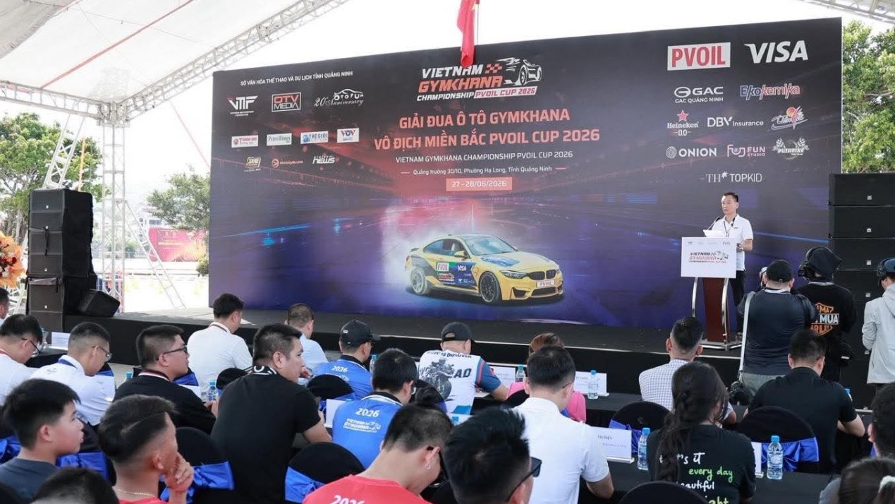 Lễ hội xe Hạ Long 2026 và Giải đua Ô tô Gymkhana Vô địch Miền Bắc PVOIL Cup 2026 khai mạc