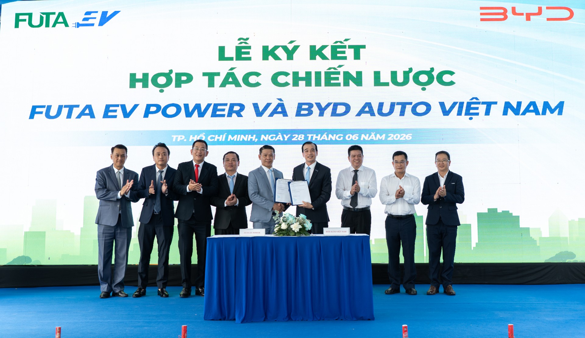 BYD bắt tay FUTA EV Power phát triển trạm sạc, người dùng xe điện sắp bớt nỗi lo lớn? BYD bắt tay FUTA EV Power phát triển trạm sạc, người dùng xe điện sắp bớt nỗi lo lớn?