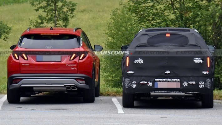Hyundai Tucson thế hệ mới chạy thử cùng phiên bản hiện tại, hé lộ nhiều thay đổi