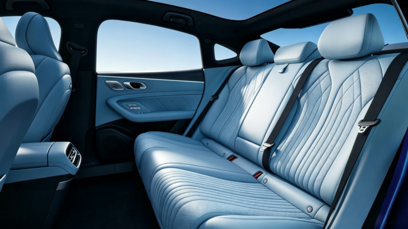 Geely Galaxy TT ra mắt, nhắm đến khách hàng trẻ với thiết kế thể thao và tầm hoạt động 725 km Hàng ghế sau của Geely Galaxy TT 2026