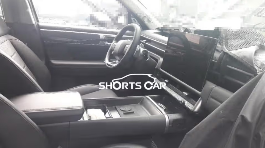 Hyundai Santa Fe 2027 facelift lộ nội thất Hyundai Santa Fe 2027 facelift lộ nội thất