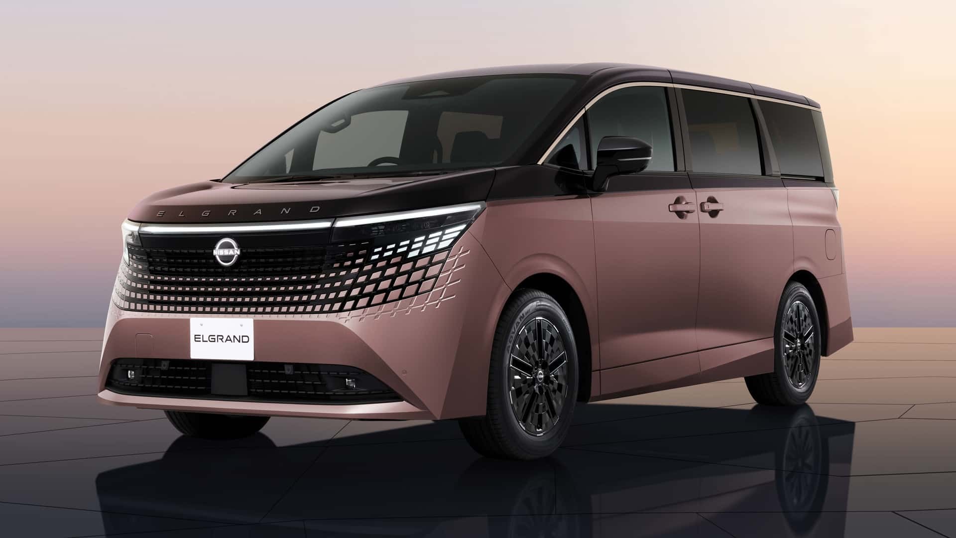 Nissan Elgrand thế hệ mới có giá khởi điểm 1,12 tỷ đồng, thách thức Toyota Alphard Phía trước của Nissan Elgrand 2026