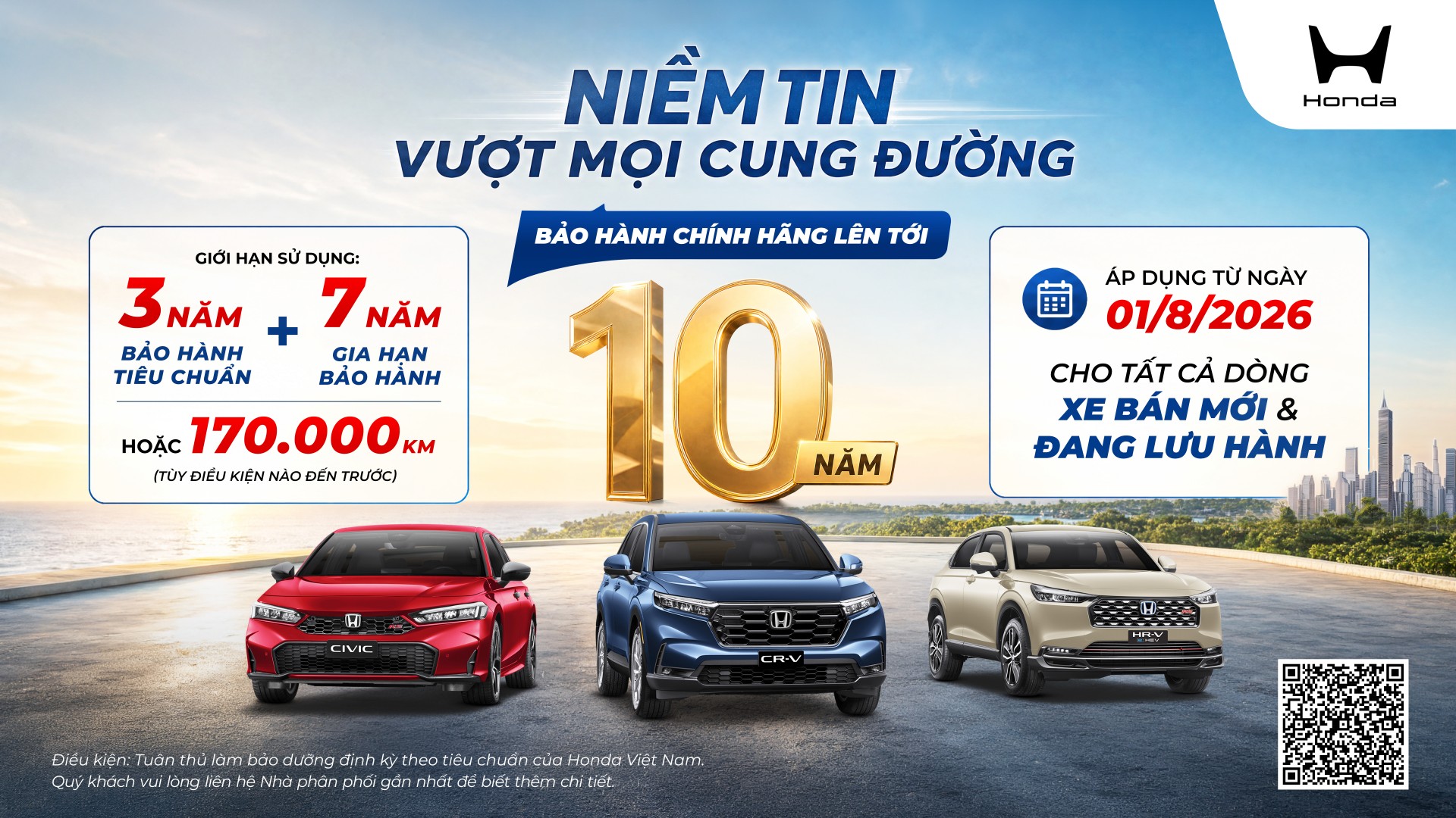 Honda Việt Nam triển khai loạt ưu đãi hấp dẫn cho khách hàng mua ô tô tháng 8