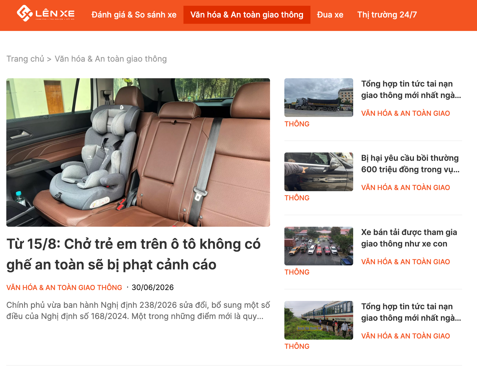 Trang thông tin điện tử OFNEWS chuyển đổi thành Lên Xe, với tên miền LenXe.vn Trang thông tin điện tử OFNEWS chuyển đổi thành Lên Xe, với tên miền LenXe.vn