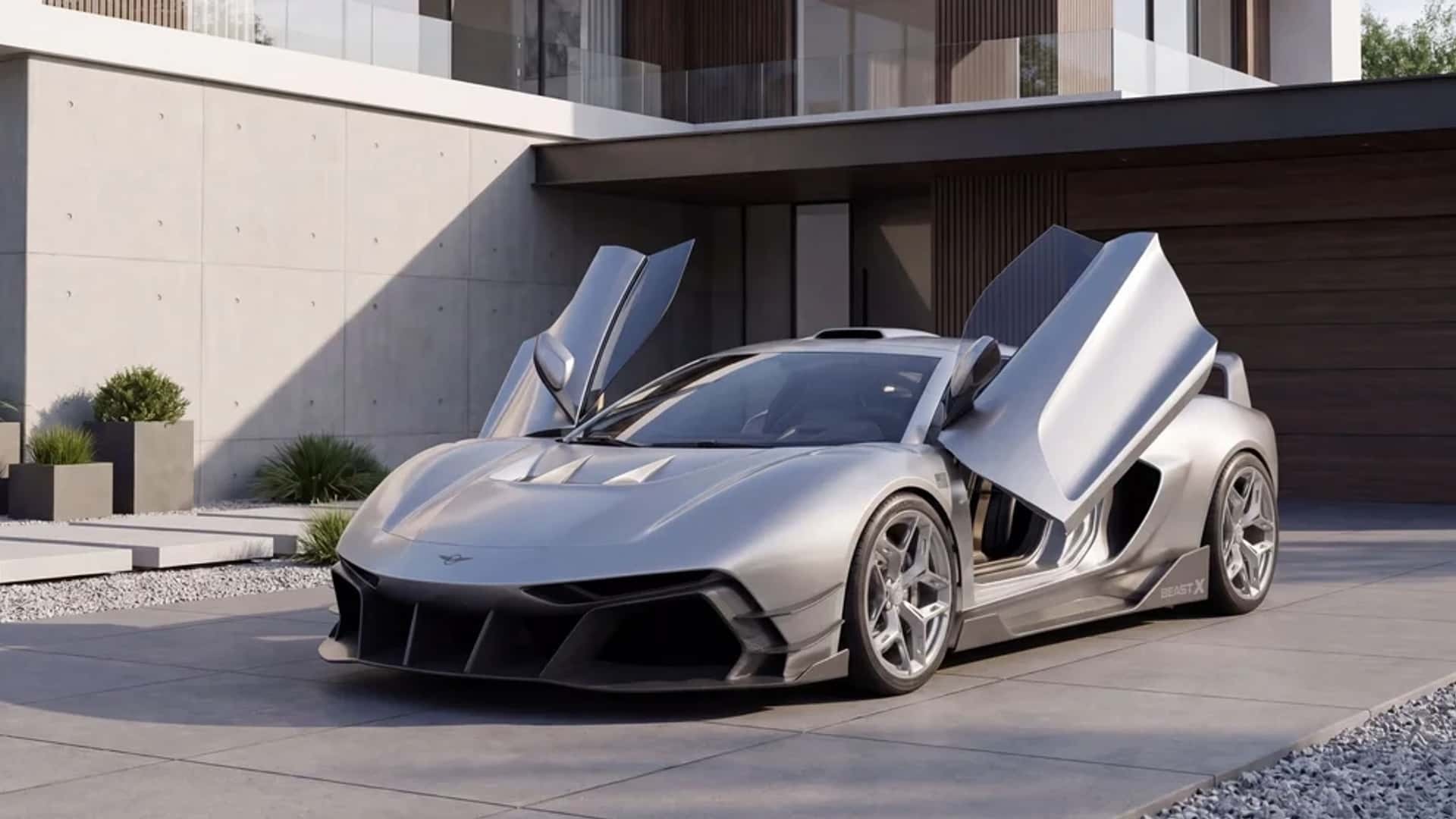 Rezvani Beast X khi mở hai cánh cửa