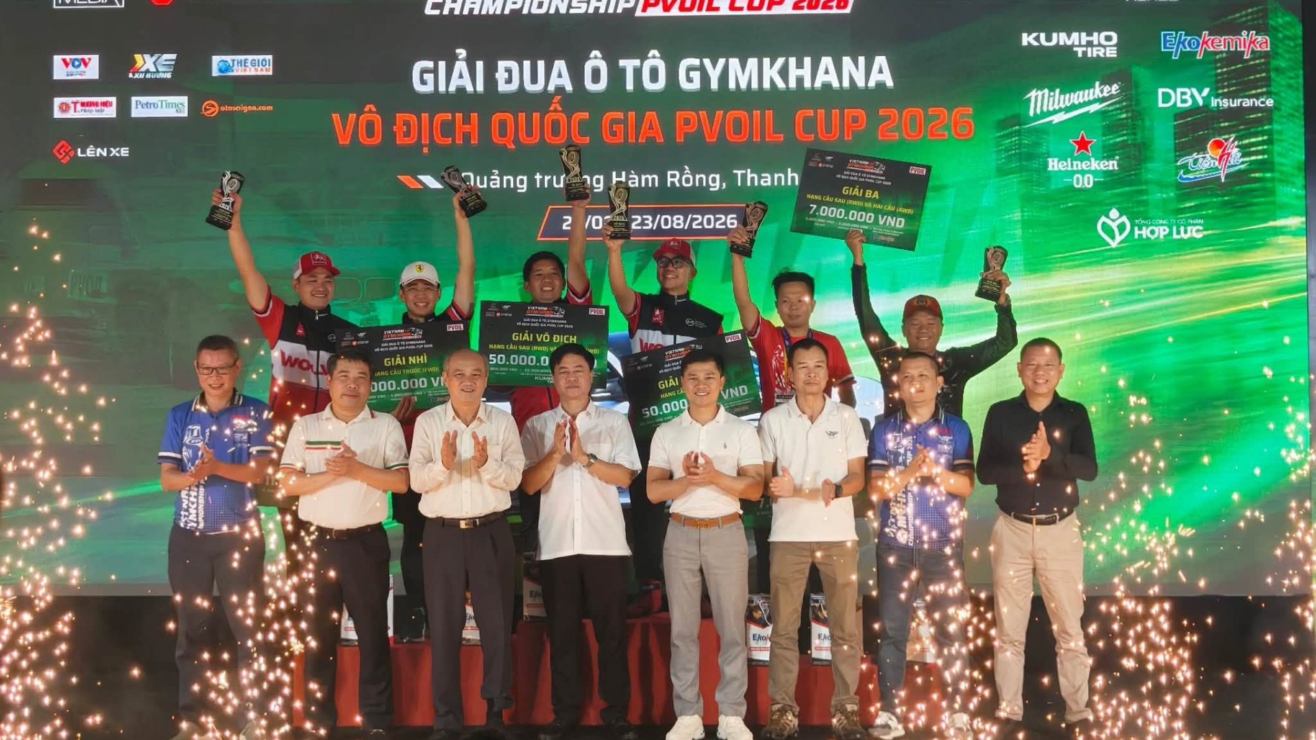 Giải đua Ô tô Gymkhana Vô địch Quốc gia PVOIL Cup 2026 tìm ra hai nhà vô địch mới