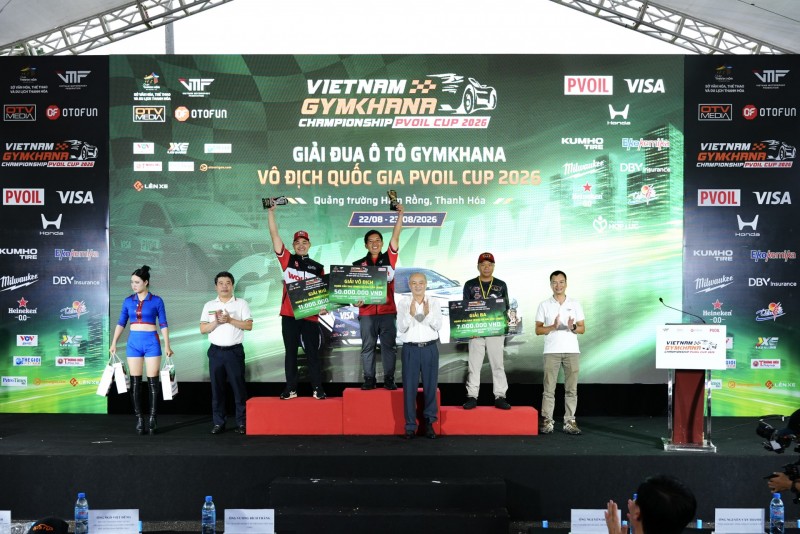 Giải đua Ô tô Gymkhana Vô địch Quốc gia PVOIL Cup 2026 tìm ra hai nhà vô địch mới Giải đua Ô tô Gymkhana Vô địch Quốc gia PVOIL Cup 2026 tìm ra hai nhà vô địch mới