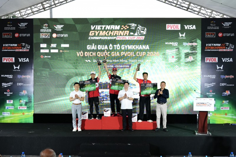 Giải đua Ô tô Gymkhana Vô địch Quốc gia PVOIL Cup 2026 tìm ra hai nhà vô địch mới Giải đua Ô tô Gymkhana Vô địch Quốc gia PVOIL Cup 2026 tìm ra hai nhà vô địch mới