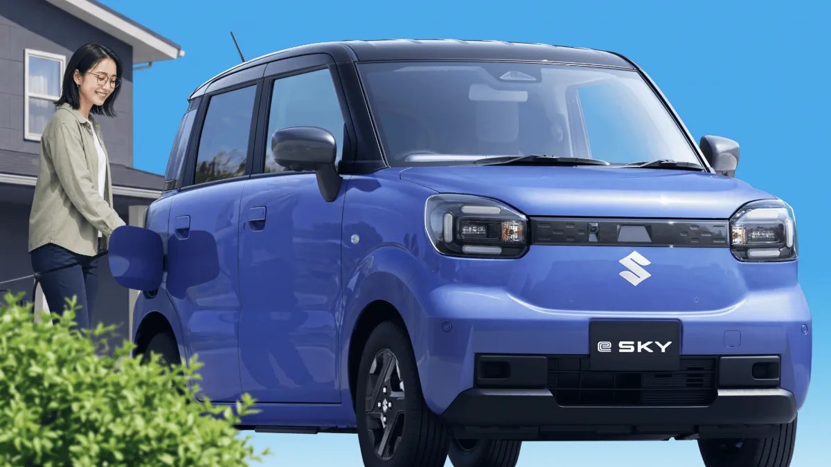 Mẫu xe điện tí hon Suzuki e-Sky hé lộ hình ảnh, dự kiến ra mắt mùa thu 2026