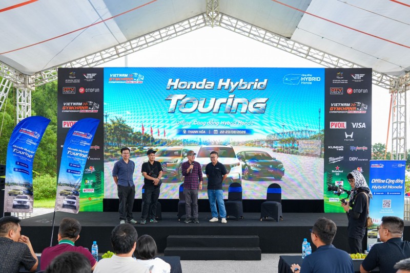 Honda Hybrid Touring: Trải nghiệm công nghệ hybrid qua những cung đường và thử thách gymkhana tại PVOIL VGC 2026