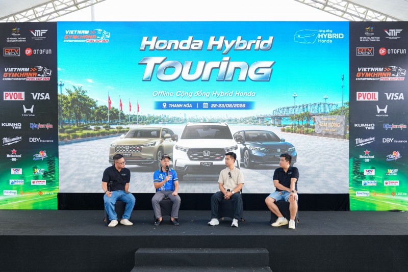 Honda Hybrid Touring: Trải nghiệm công nghệ hybrid qua những cung đường và thử thách gymkhana tại PVOIL VGC 2026
