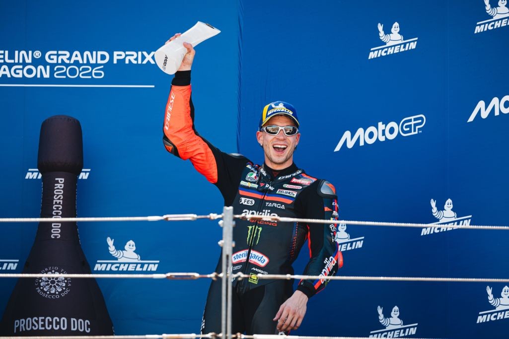Aprilia giữ ngôi đầu ba bảng MotoGP 2026 sau Aragón GP Aprilia giữ ngôi đầu ba bảng MotoGP 2026 sau Aragón GP