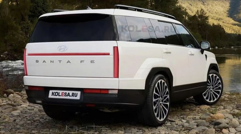 Ngắm Hyundai Santa Fe facelift sắp ra mắt với phần đầu xe được làm mới