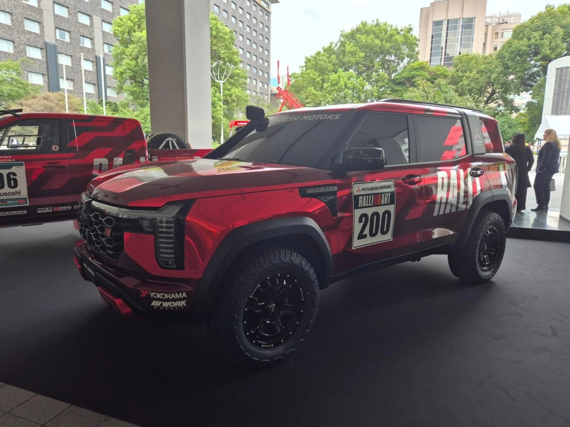 Mitsubishi Pajero Rally Concept được trưng bày tại sự kiện ra mắt toàn cầu ở Nhật Bản ngày 2/9