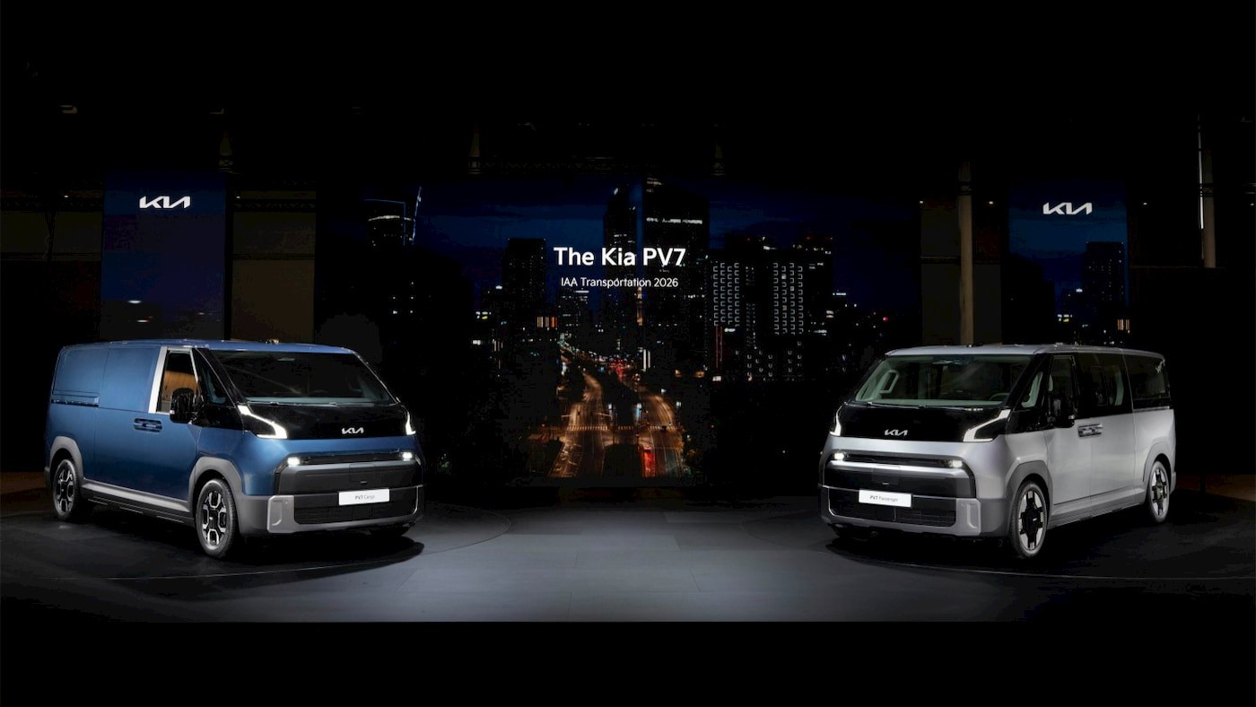 Bộ đôi Kia PV7 Cargo và PV7 Passenger ra mắt tại IAA Transportation 2026