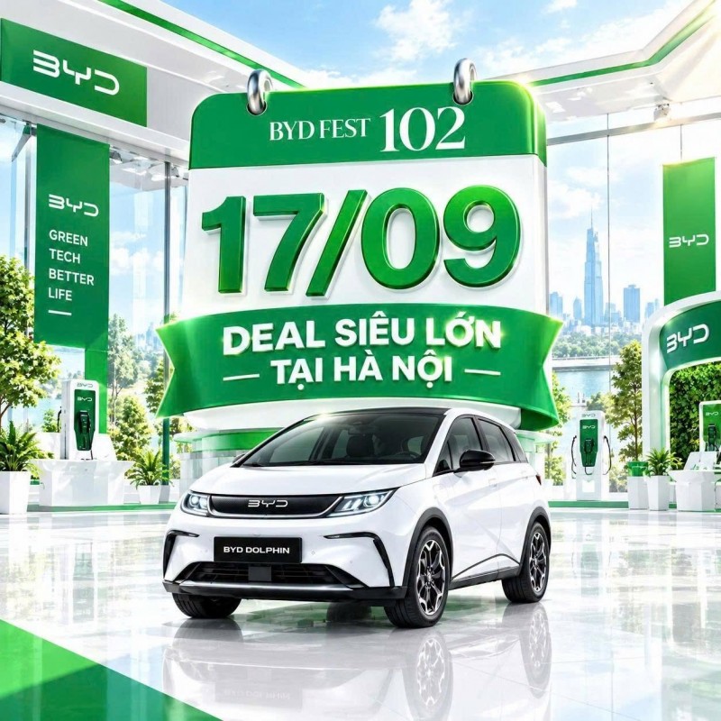 BYD Fest 102 mùa 2 tại Hà Nội: Nơi các bác tài tự tìm được lời giải cho bài toán xe điện BYD Fest 102 mùa 2 tại Hà Nội: Nơi các bác tài tự tìm được lời giải cho bài toán xe điện