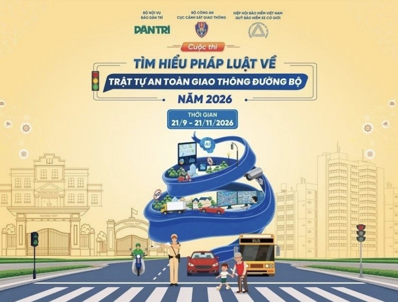 Thử sức cùng cuộc thi tìm hiểu pháp luật về Trật tự, an toàn giao thông đường bộ năm 2026
