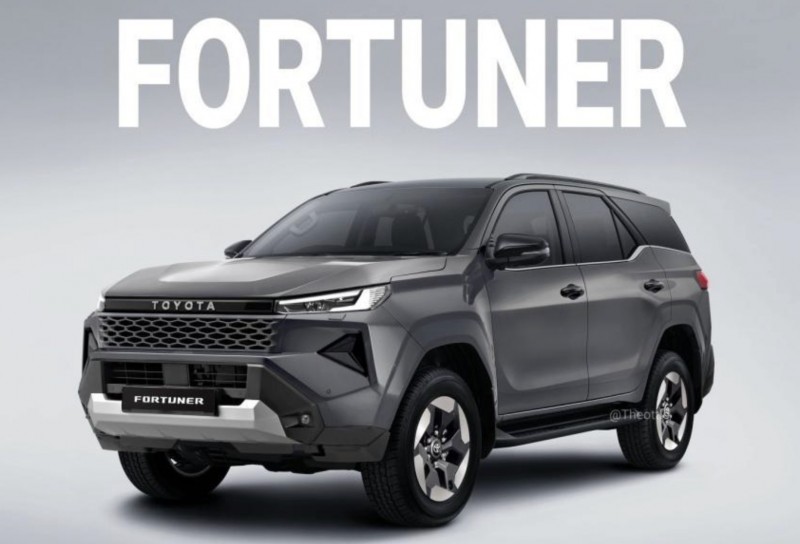 Toyota Fortuner thế hệ mới có ngoại hình mạnh mẽ