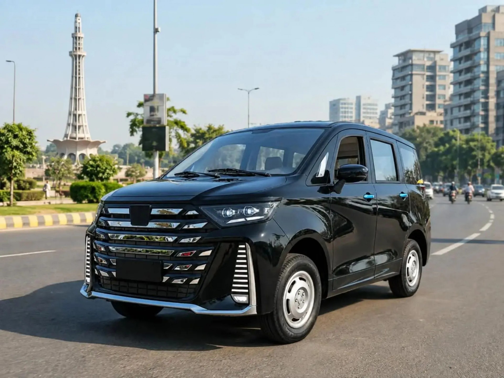 Phía trước của Nora Metro EV
