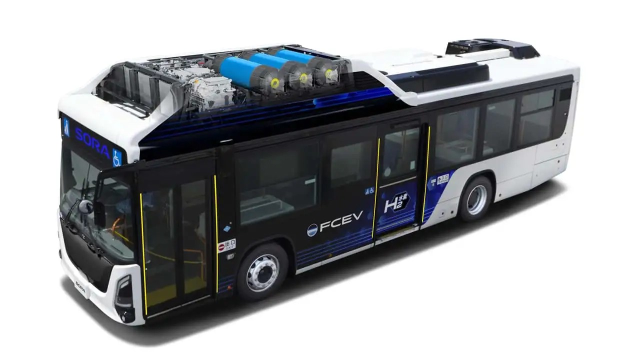 Toyota giới thiệu xe buýt chạy bằng hydro thế hệ mới, phạm vi hoạt động hơn 300 km