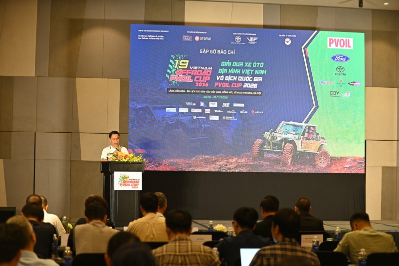 Gặp gỡ báo chí công bố Giải Đua xe Ô tô Địa hình Việt Nam Vô địch Quốc gia PVOIL Cup 2026 Gặp gỡ báo chí công bố Giải Đua xe Ô tô Địa hình Việt Nam Vô địch Quốc gia PVOIL Cup 2026