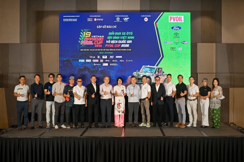 Gặp gỡ báo chí công bố Giải Đua Xe Ô Tô Địa Hình Việt Nam vô địch quốc gia PVOIL CUP 2026 Gặp gỡ báo chí công bố Giải Đua Xe Ô Tô Địa Hình Việt Nam vô địch quốc gia PVOIL CUP 2026