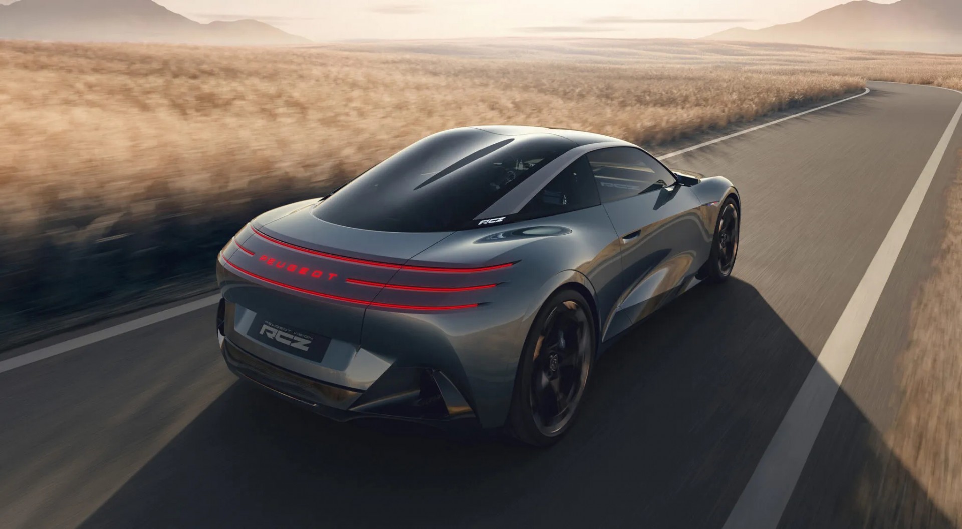 Peugeot RCZ Vision trình làng, kiểu dáng coupe điện 500 mã lực với pin thể rắn