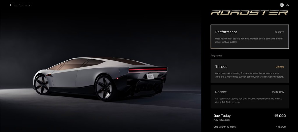 Tesla Roadster thế hệ mới ra mắt, trình diễn chạy lộn ngược rồi... bay đáp xuống đất