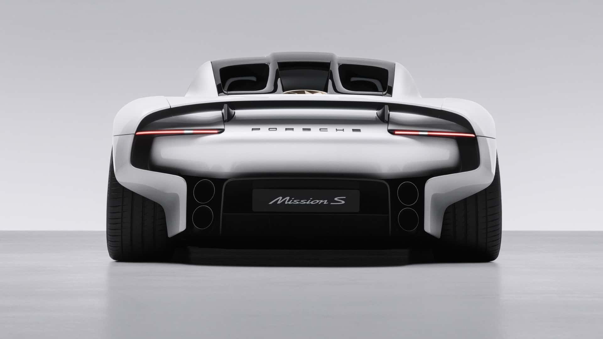 Porsche Mission S trình làng, hé lộ dòng siêu xe mới cao cấp hơn 911 Phần đuôi của Porsche Mission S