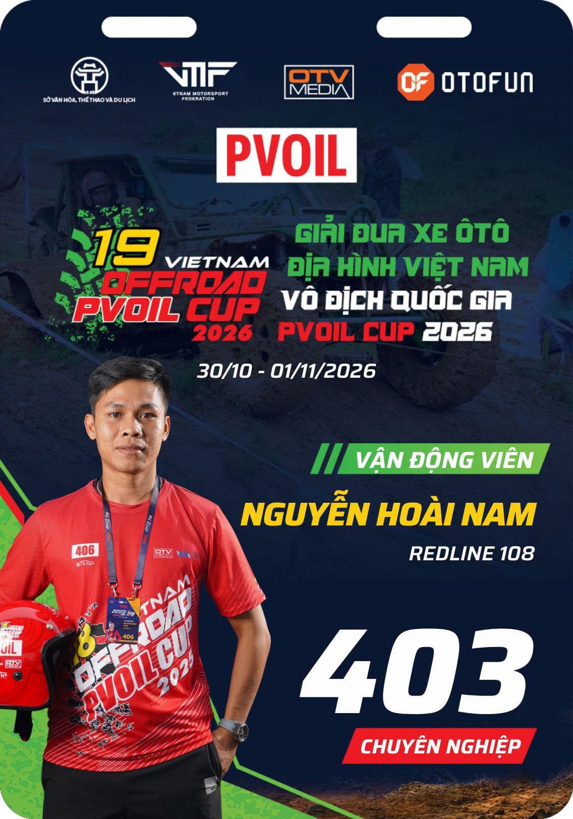 PVOIL VOC 2026: Dàn vận động viên Hạng Chuyên nghiệp lộ diện