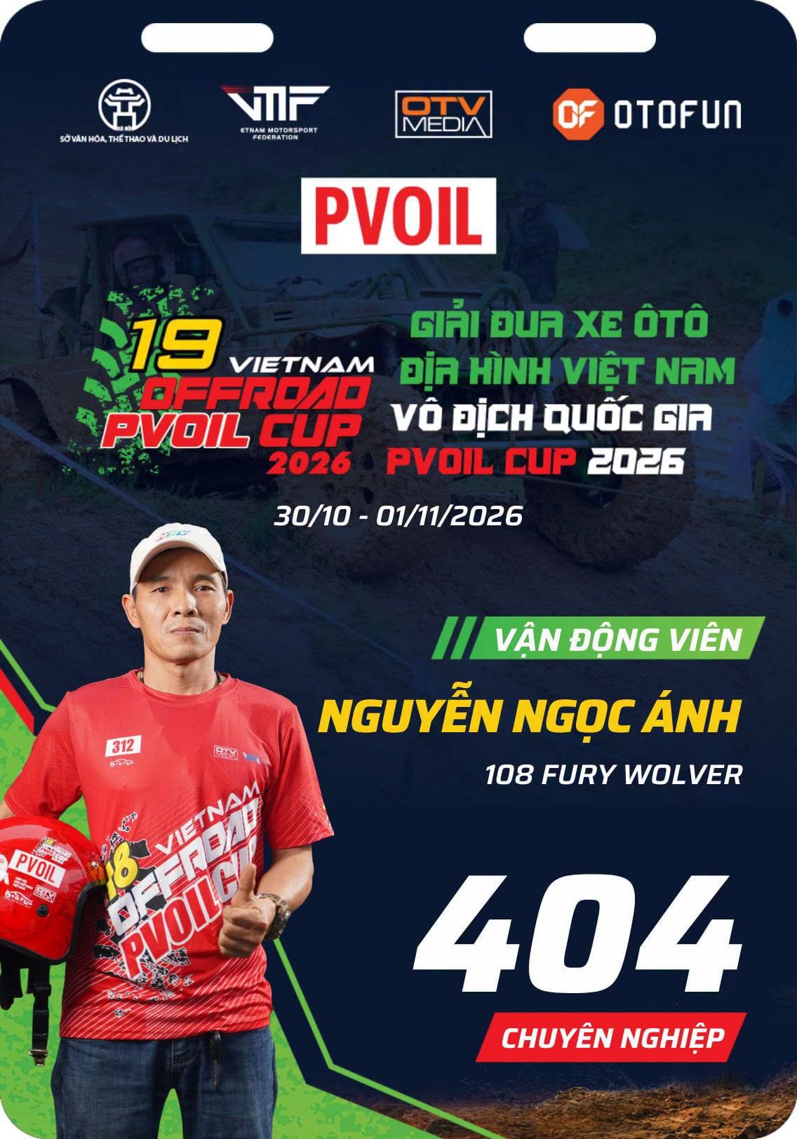 PVOIL VOC 2026: Dàn vận động viên Hạng Chuyên nghiệp lộ diện