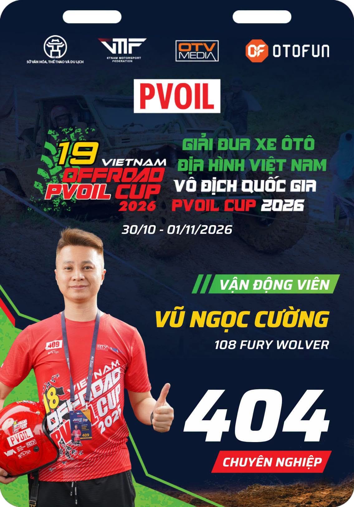 PVOIL VOC 2026: Dàn vận động viên Hạng Chuyên nghiệp lộ diện