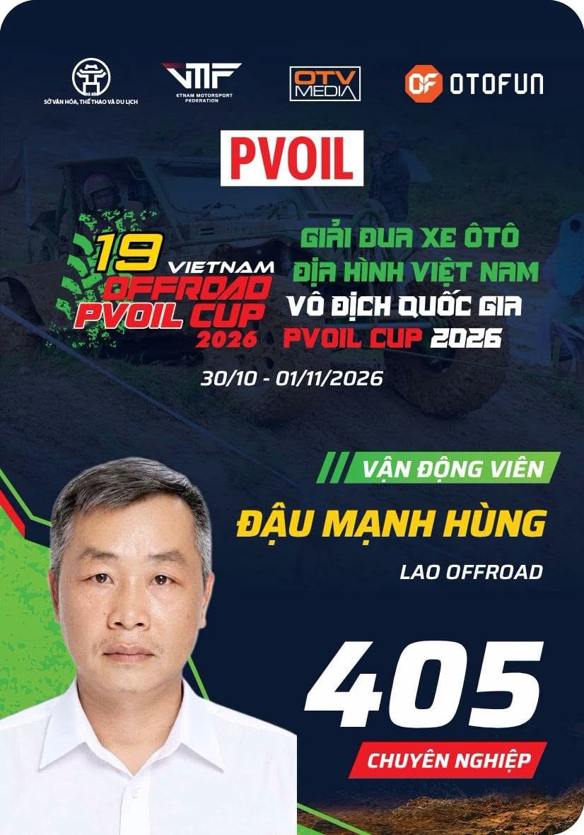 PVOIL VOC 2026: Dàn vận động viên Hạng Chuyên nghiệp lộ diện