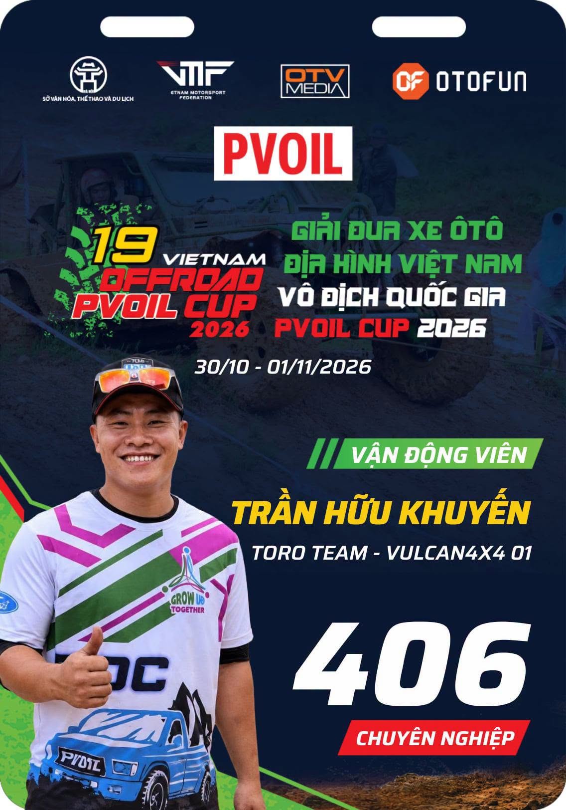 PVOIL VOC 2026: Dàn vận động viên Hạng Chuyên nghiệp lộ diện