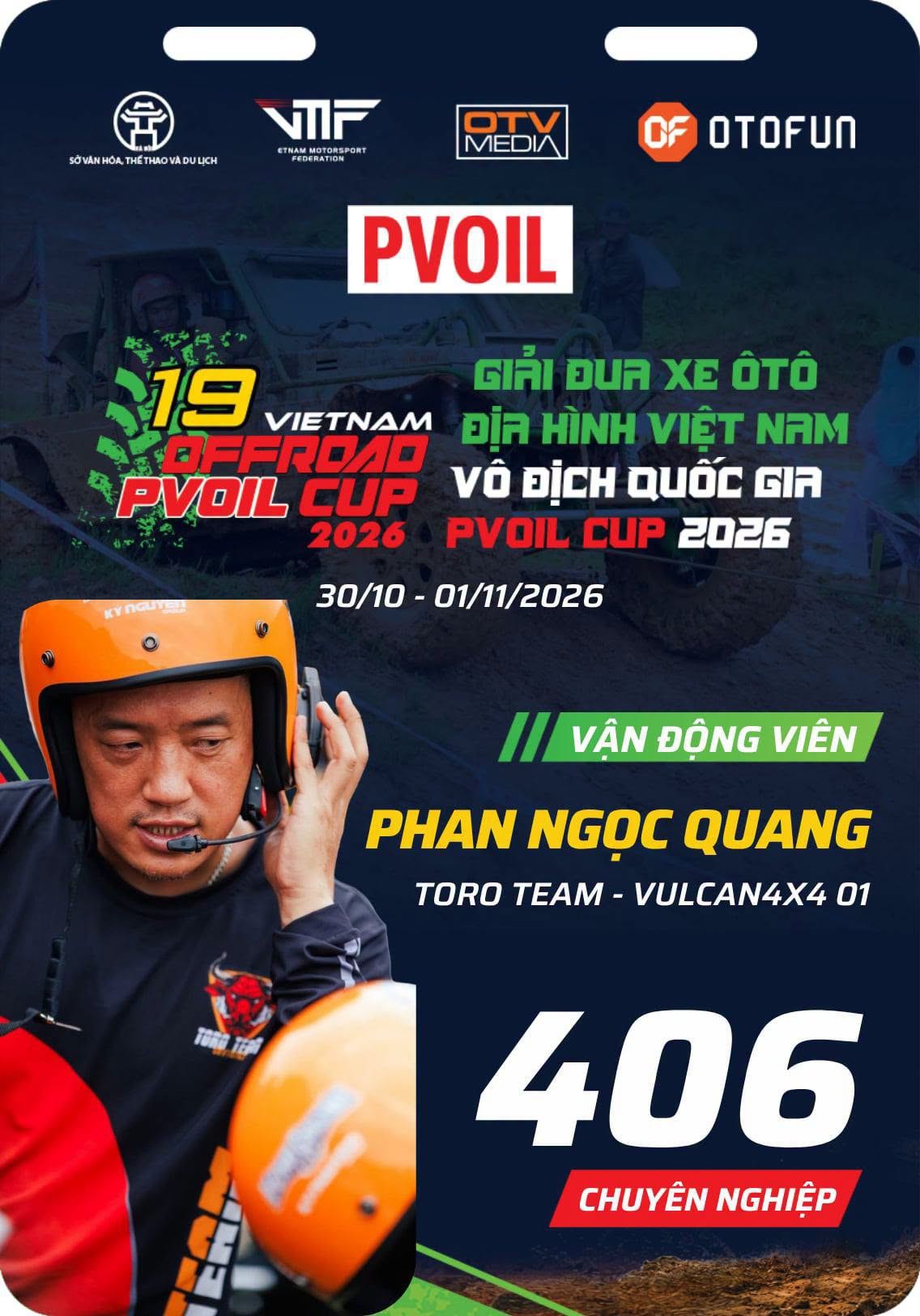 PVOIL VOC 2026: Dàn vận động viên Hạng Chuyên nghiệp lộ diện
