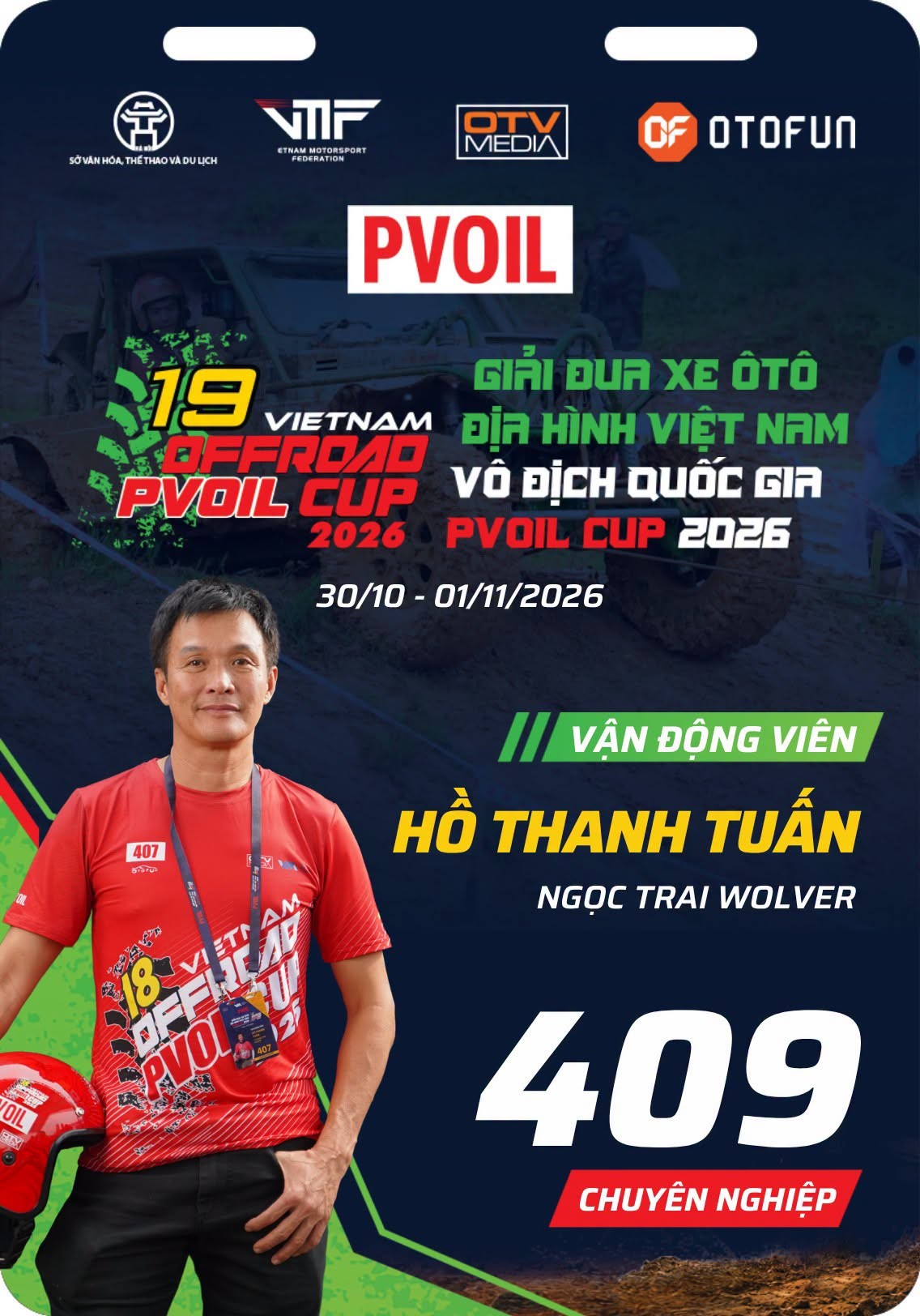 PVOIL VOC 2026: Dàn vận động viên Hạng Chuyên nghiệp lộ diện