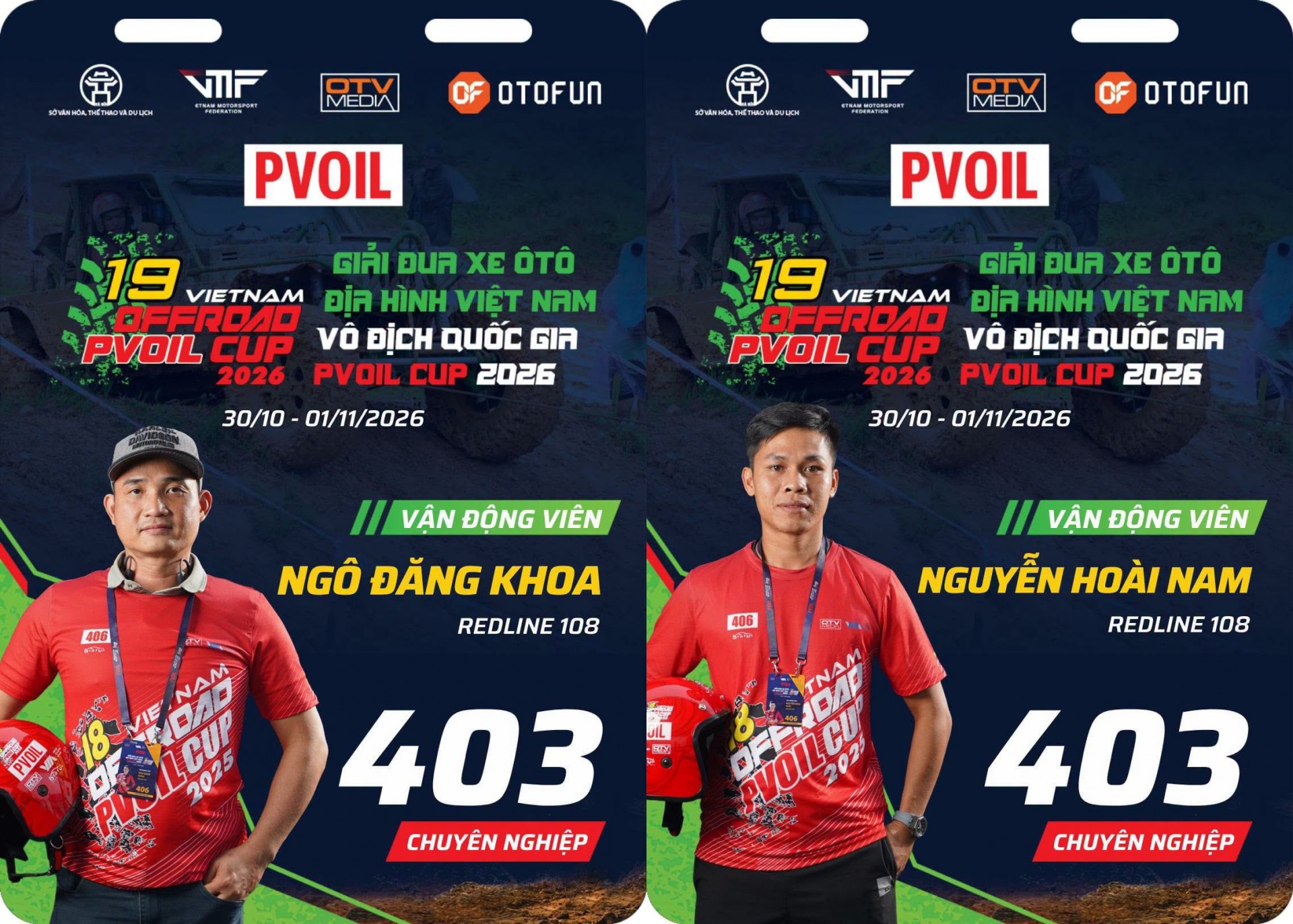 Đội 403 PVOIL VOC 2026: Redline 108 mang kinh nghiệm rally quốc tế về Đồng Mô Đội đua số 403 Hạng Chuyên nghiệp tại PVOIL VOC 2026