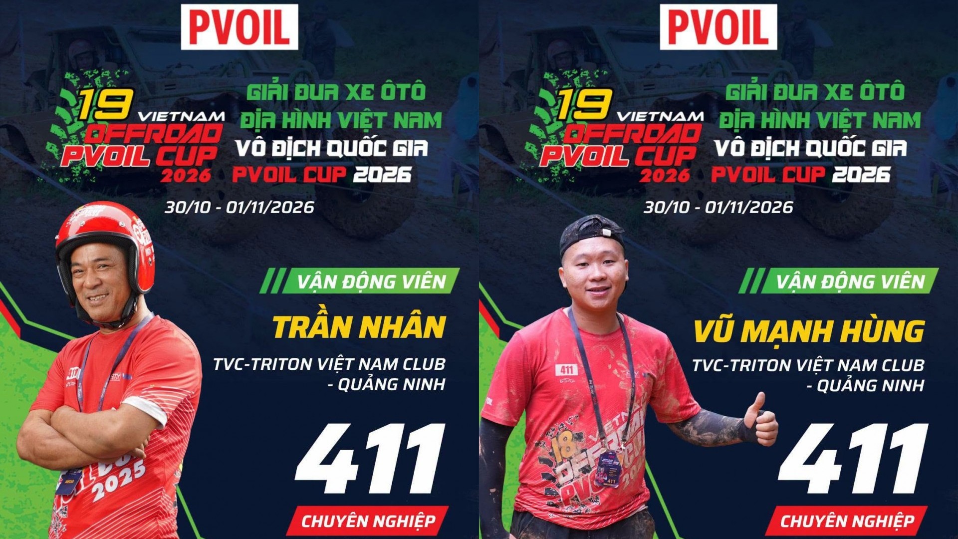 Đội 411 PVOIL VOC 2026: TVC – Triton Việt Nam Club – Quảng Ninh tiếp nối hành trình ba mùa giải