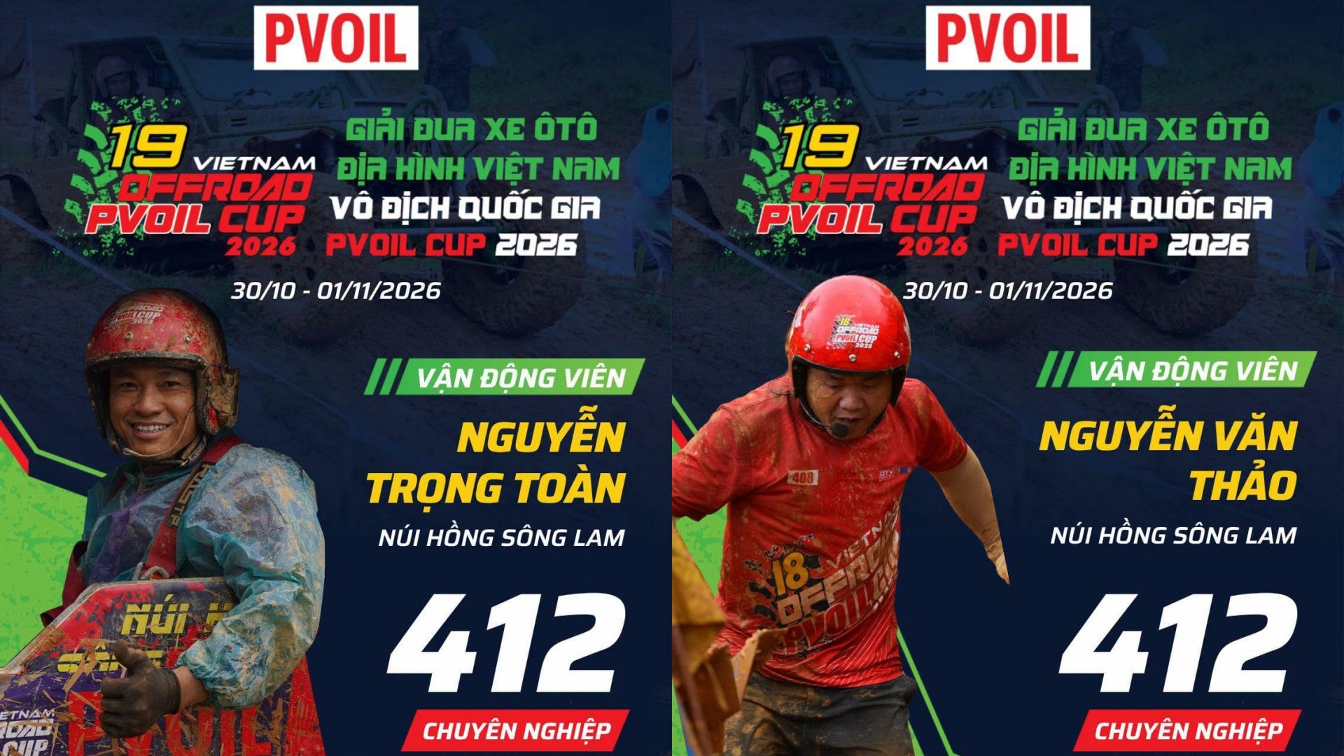 Đội 412 PVOIL VOC 2026: Núi Hồng Sông Lam và hành trình từ nhà vô địch Hạng Mở rộng đến Chuyên nghiệp