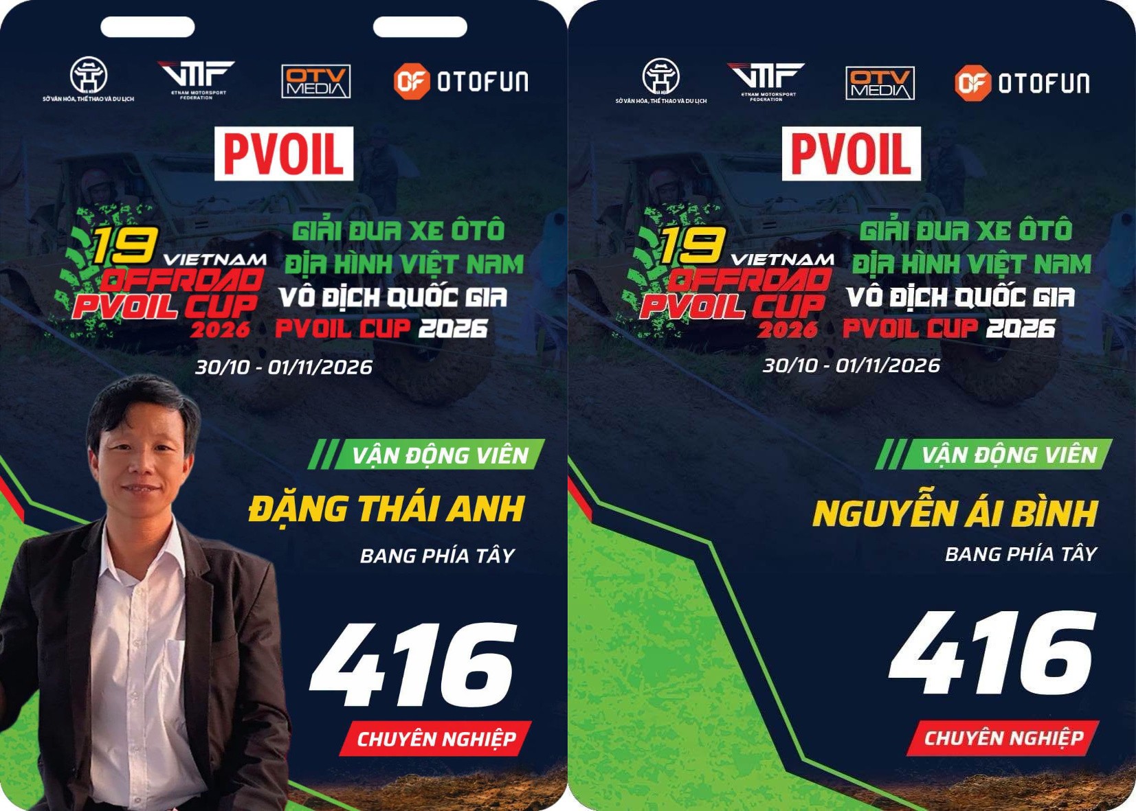 Đội đua số 416 Hạng Chuyên nghiệp tại PVOIL VOC 2026